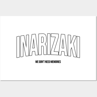 INARIZAKI HIGH 'WE DON'T NEED MEMORY Black Posters and Art